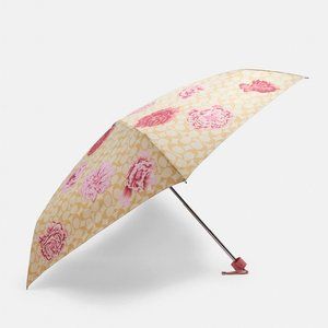 Coach Mini Umbrella In Signature Kaffe Fassett Print